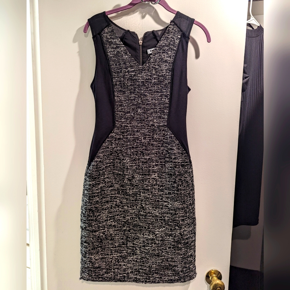 DKNY brand classy Tweed dress - size 0 (fits like 2)